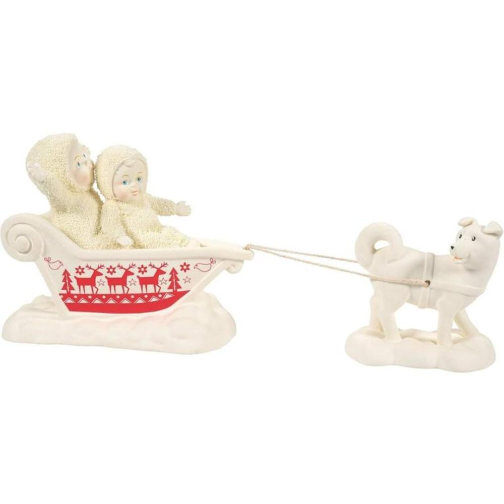 Department 56 Snowbabies Classics Christmas Memories Dog Open Sleigh Figurine